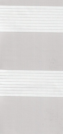 Открытые рулонные шторы день-ночь Делия, светло-серый 116